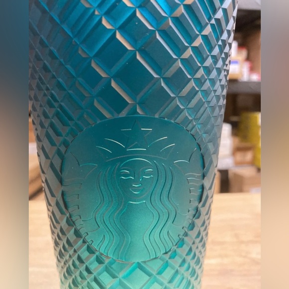 Starbucks Ombre Jade Jeweled Cup Crystal Bling Tumbler Cold Venti 24oz New 2023 - Picture 12 of 15